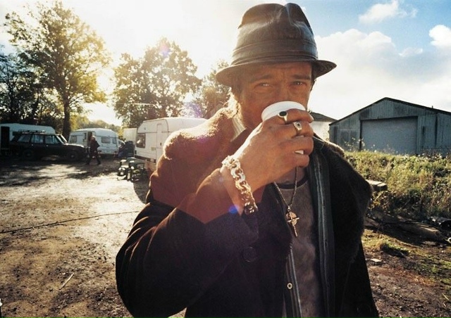 Брэд Питт нa площадке х/ф 