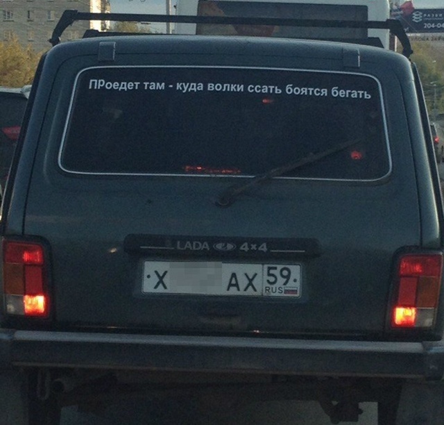 Какие надписи только не встретишь на пермских дорогах