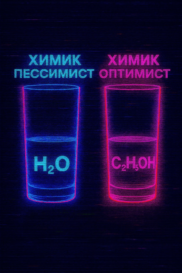 взгляд на жизнь в зависимости от того, что налито