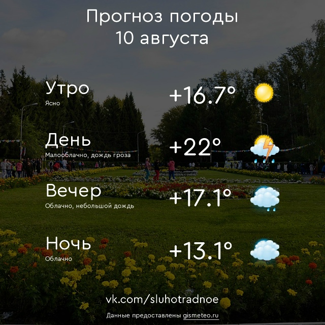 ⛅ Доброе утро, Отрадненцы! Всем продуктивного и приятн...