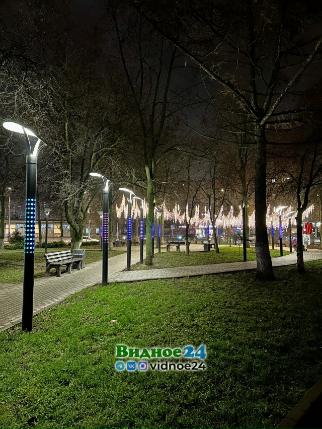 Новогодний сквер 50-летия города Видное 
Фото: [club26550049|?...