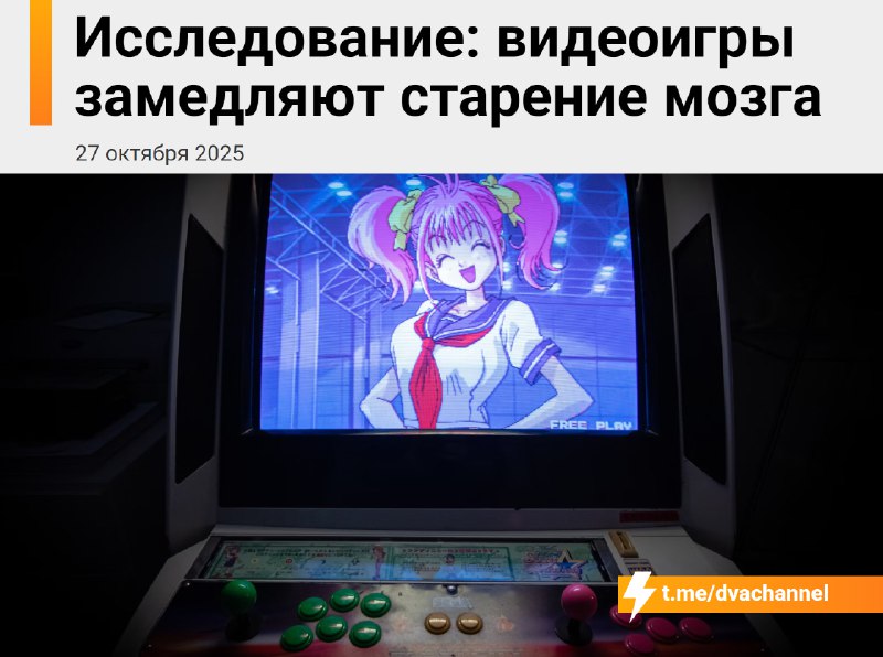 ❗️Геймеры стареют на 10 лет медленнее, показало исследование
Учёные выяснили, что пожилые люди, игр
